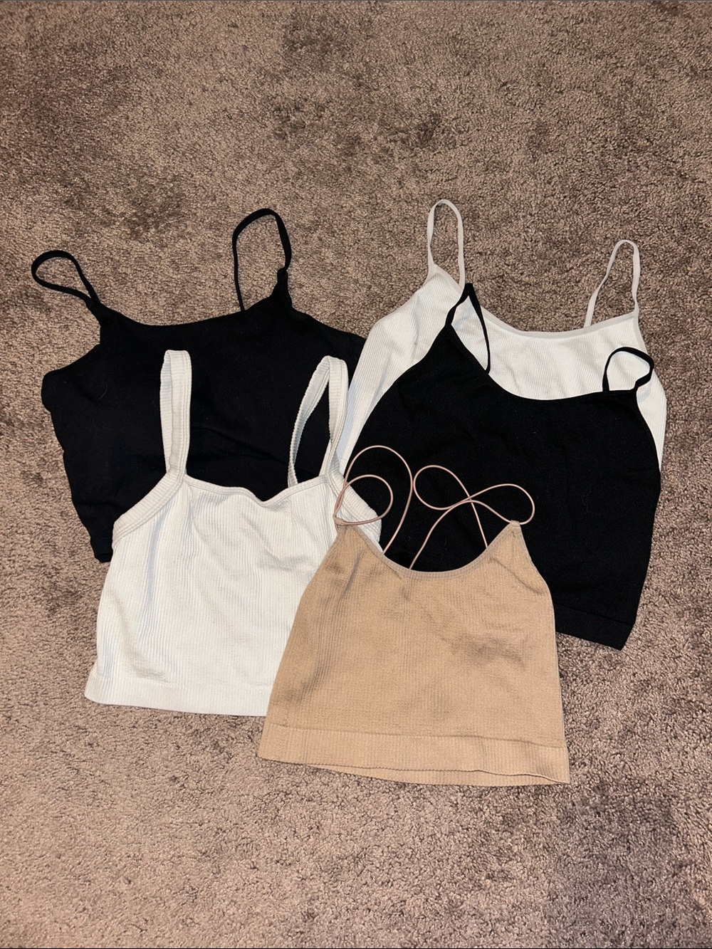 Size small lounge crop bralette bundle!